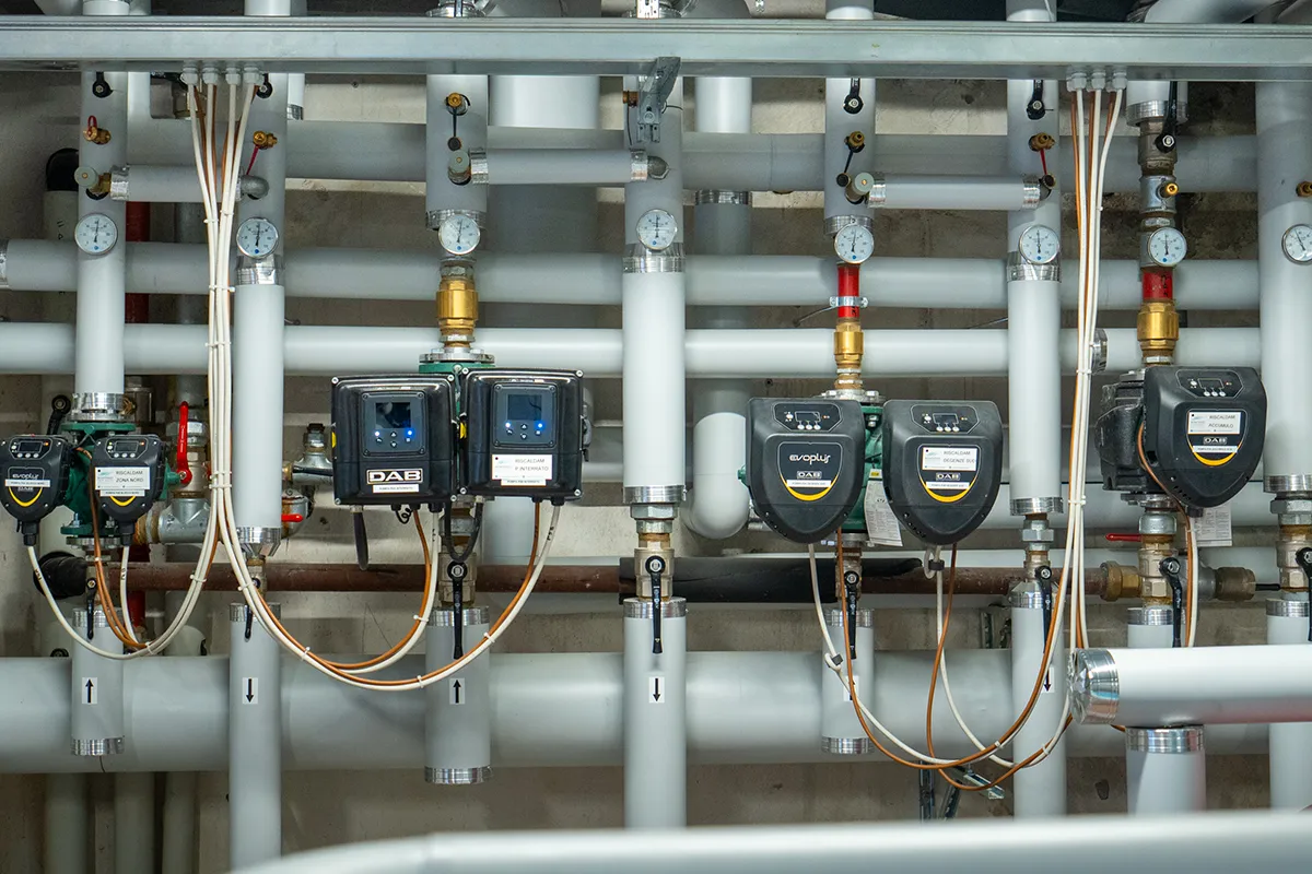 Impianti RSA a Brescia - Impianto idraulico - Contatori - Bontempi Impianti