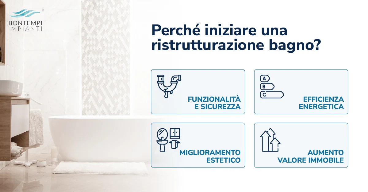 Perché iniziare una ristrutturazione bagno? - Bontempiimpianti