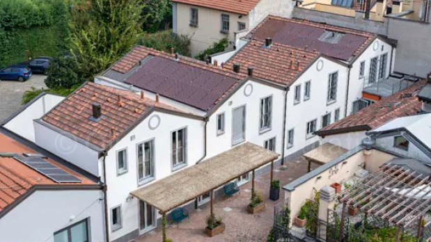 Wolf Haus - Condominio Ecoliving - Milano - Impianto elettrico - Esterno - Vista drone - Bontempi Impianti