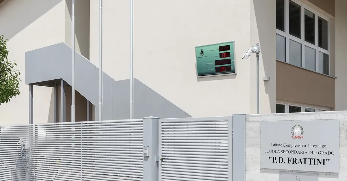 Wolf Haus - Impianto elettrico - Scuola di Legnano - facciata - Bontempi Impianti
