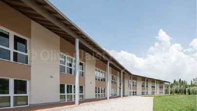 Wolf Haus - Impianto elettrico - Scuola di Legnano - Esterno porticato - Bontempi Impianti